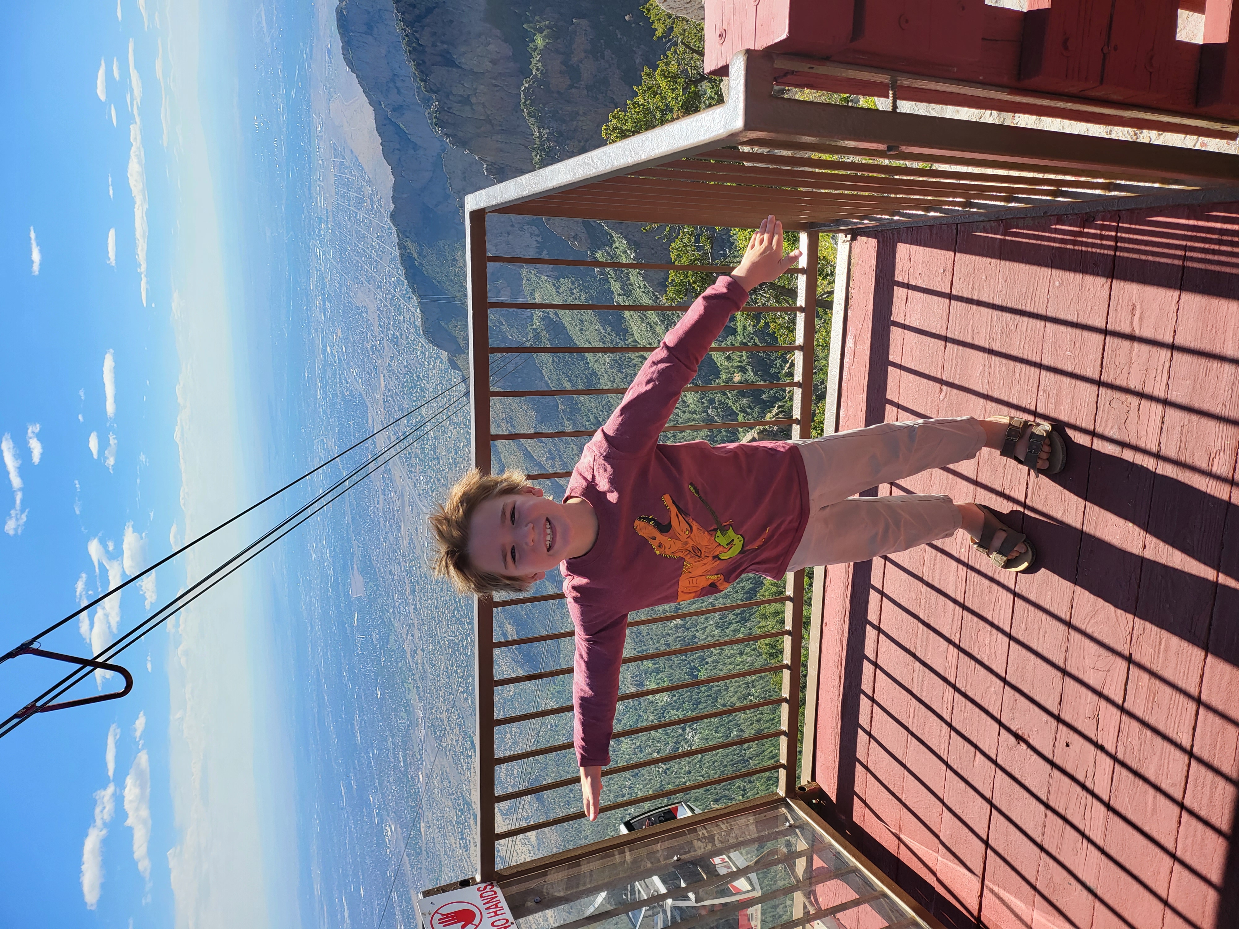 A view from high above Bernalillo County after riding the Sandia tram.